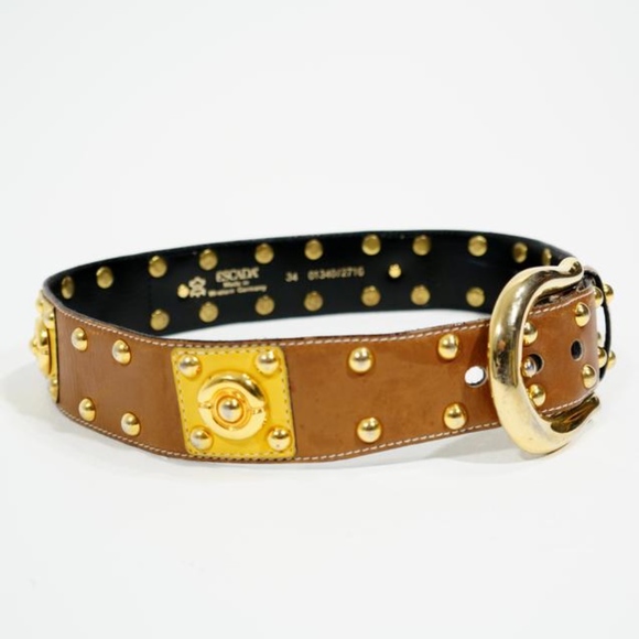 Escape Brown Studded Belt main image 4